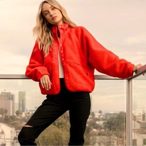 Free People Movement Hit the Slopes Fleece Jacket in XS